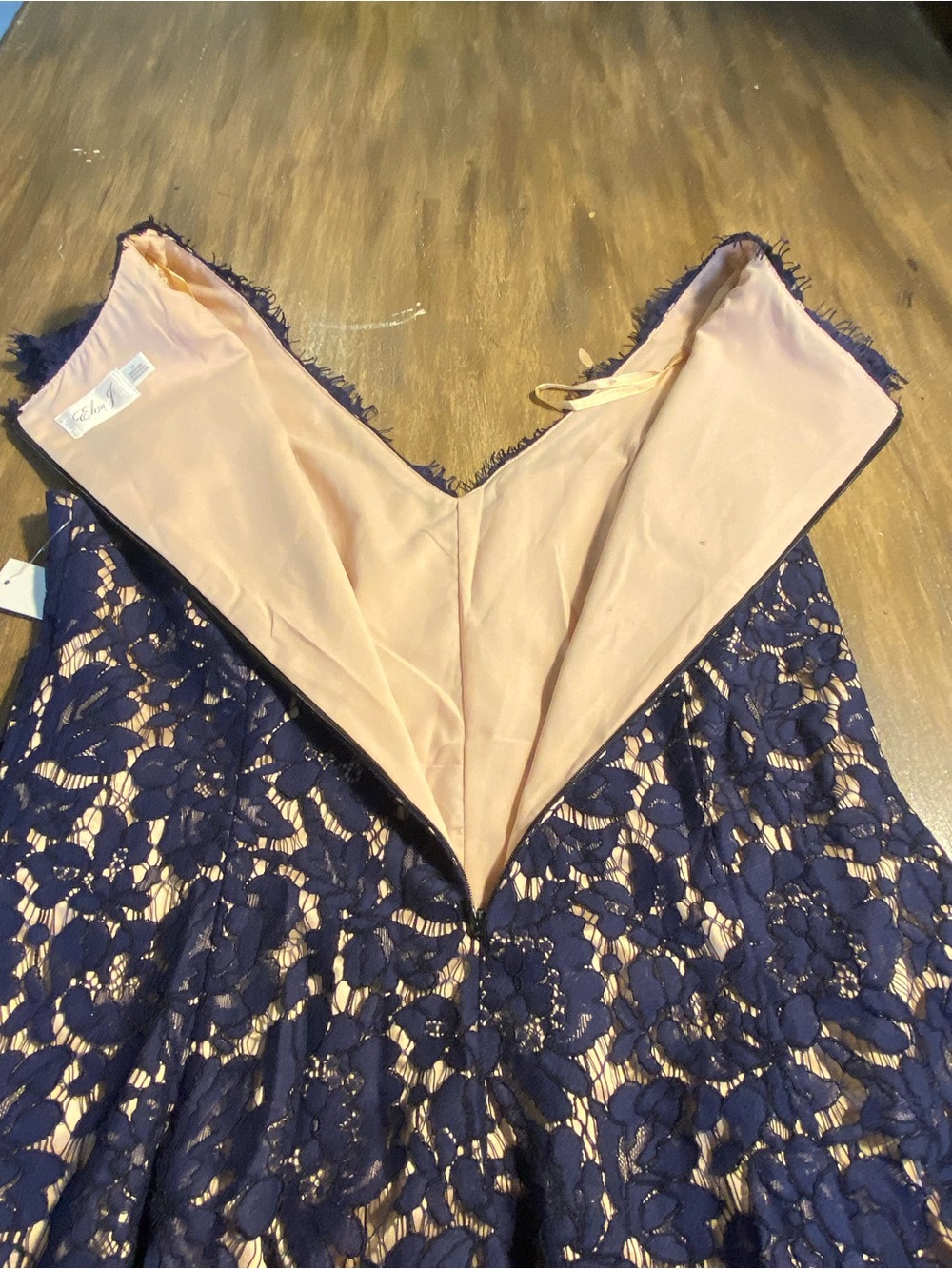 Eliza J Navy Blue Lace Dress Size 14 NWT - Picture 14 of 15